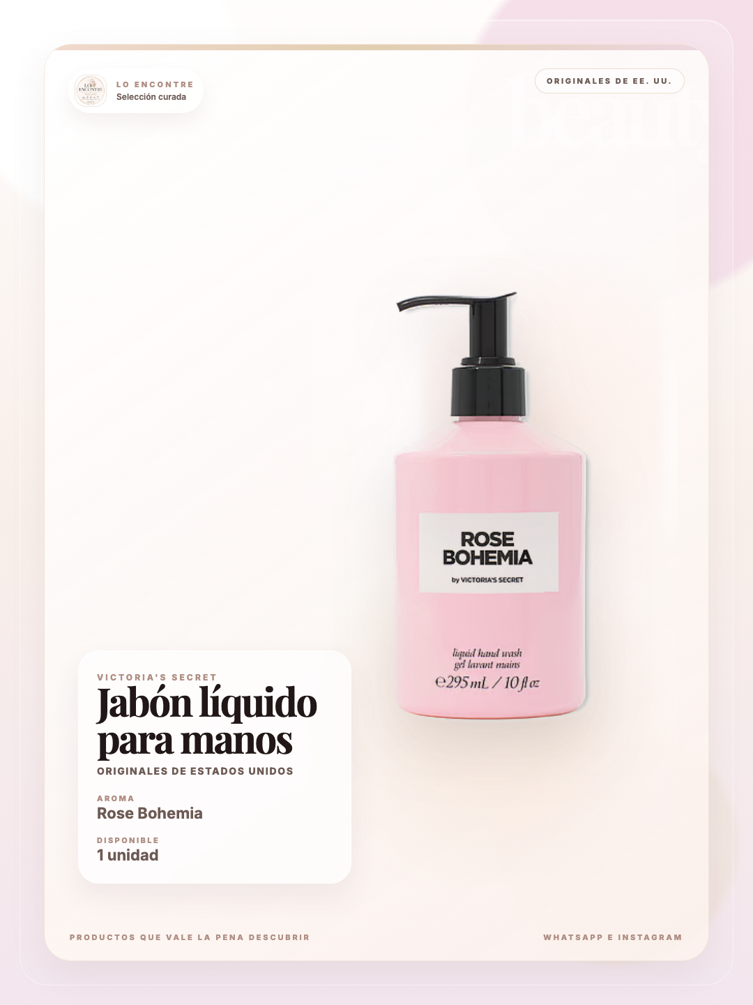Rose Bohemia Liquid Hand Soap